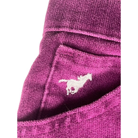 Wrangler Misses Full Fit Flare Corduroy Pants Women's 20 Purple Pockets Western - Picture 4 of 8